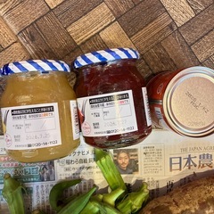 今日のお問い合わせでプレゼントあり　無農薬栽培採れたてオクラ＆さつまいも　まるごと果実ジャム2種などの画像