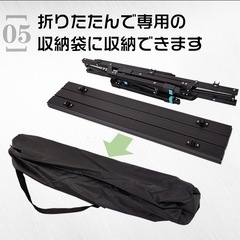 アウトドアテーブル　 ロール トップ 折りたたみ テーブル の画像
