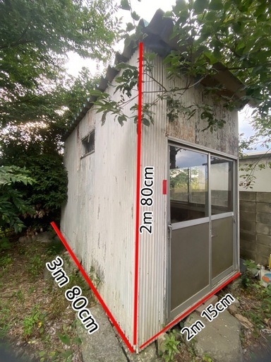 金属製プレハブ小屋（埼玉県加須市）