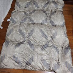 「へたり」あり　掛け布団　羽毛布団　150㎝×210㎝の画像