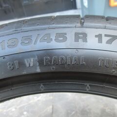 195/45R17 Continental ContiSport 2本セットの画像
