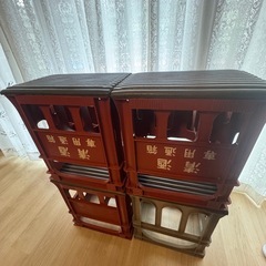 居酒屋の簡易の椅子(清酒ボックス)の画像