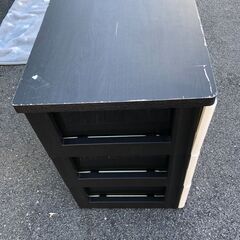JM20333K) 3段収納ケース＜幅：約73cm 高さ：約60cm 奥行：約41cm＞中古品【取りに来られる方限定】　 -の画像
