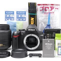 【美品】ショット数約１９００枚！初心者向けの簡単操作♪Nikon D3000 持ち運びしやすい小型ボディの画像