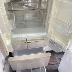 北九州市内配送無料　保証付き シャープ SHARP 冷蔵庫（440L・フレンチドア） プラズマクラスター7000搭載 ゴールド系 SJ-XF44Wの画像