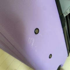 NERE スーツケース　キャリーケース 28インチ　ファスナー　パープル ラージスーツケース の画像