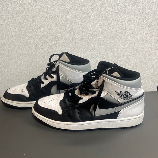 29cm　AIR JORDAN 1 MID WHITE SHADOWエアジョーダン 1