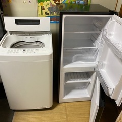 生活家電冷蔵庫と洗濯機セット　2023年製　の画像