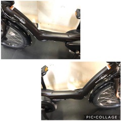 1年保証 送料無料　ヤマハ　パスキッス　20インチ　茶色　電動アシスト自転車 g110の画像