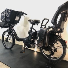1年保証 送料無料　ヤマハ　パスキッス　20インチ　茶色　電動アシスト自転車 g110の画像