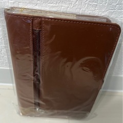 特価！多機能パスケース 　財布　　本革 ブラウン　新品の画像