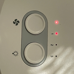 LEDライト付きファン コンパクト 扇風機の画像