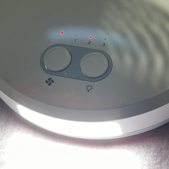 LEDライト付きファン コンパクト 扇風機の画像