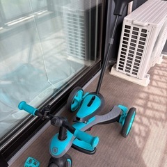 【値下げ！】グロッバー(三輪車、キックバイク、コントロールバー付き)