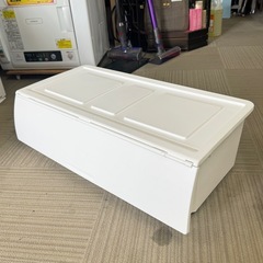 【超美品‼️】定価1,990円♪ ニトリ 77cm幅収納ケース プラケース プラスチックケース 前蓋 ホワイト♪の画像