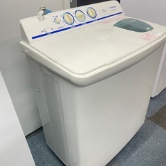 北九州市内配送無料　保証付き　2019年製日立2槽式洗濯機 青空 ホワイト PS -55AS2-W [洗濯5.5kg /乾燥機能無 /上開き]の画像