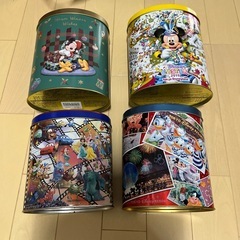 ディズニー　お菓子　空き缶　小物入れ　8点　まとめ売りの画像