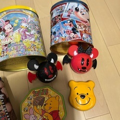 ディズニー　お菓子　空き缶　小物入れ　8点　まとめ売りの画像