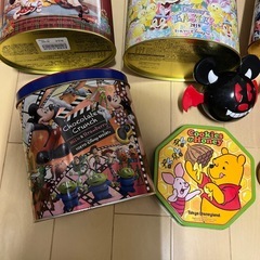 ディズニー　お菓子　空き缶　小物入れ　8点　まとめ売りの画像