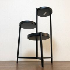 イケア OLIVBLAD プラントスタンド 室内/屋外用ブラック IKEA オリヴブラード デザイナー Mikael Axelsson 展示品・アウトレットの画像