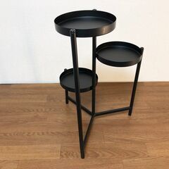 イケア OLIVBLAD プラントスタンド 室内/屋外用ブラック IKEA オリヴブラード デザイナー Mikael Axelsson 展示品・アウトレットの画像