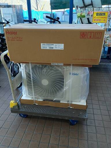 ?未使用品?Haier ハイアール エアコン 2.2kw CSシリーズ スタンダードモデル JAA-CS225AK 主に6畳用【ケーズ