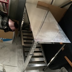 ステンレス作業台　中古の画像