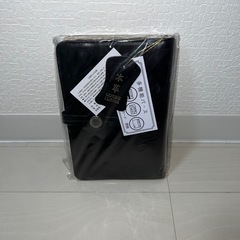 本革 システム手帳 黒　新品の画像
