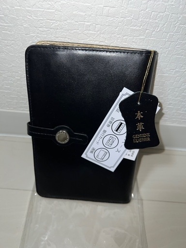 本革 システム手帳 黒　新品