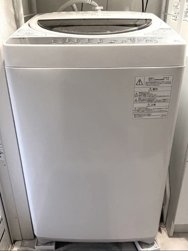 【洗濯機】東芝 全自動洗濯機 6kg グランホワイト AW-6G6 W