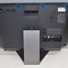 中古一体型パソコン NEC DA770/K Windows11+offce core i7-8550U/爆速SSD512GB/メモリ8B/23.8インチ/WEBカメラ/ブルーレイ/テレビ機能の画像