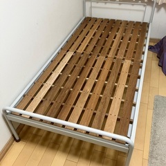 無印良品　シングルベッド　スチールパイプ　MUJIの画像