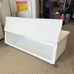 【超美品‼️】定価1,990円♪ ニトリ 77cm幅収納ケース プラケース プラスチックケース 前蓋 ホワイト♪の画像