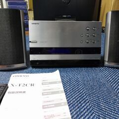 ONKYO　オンキョー　ミニコンポ　CR-T2　リモコン　取説