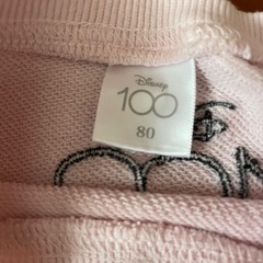 【80】ディズニー100周年 トレーナー ピンクの画像