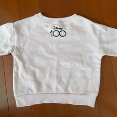 【80】ディズニー100周年 トレーナー ピンクの画像