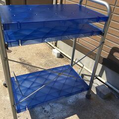 JM20335S)パソコンデスク 幅：約65cm 高さ：約80cm 奥行：約35,5cm 中古品【取りに来られる方限定】の画像