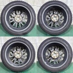 レガシィ インプレッサ 等 Weds VELVA SPORT スタッドレスタイヤ セット 17インチ 7J 5H 100 +47 215/50R17 20年製 トーヨー GIZ2 バリ溝の画像