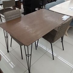 ★リユースのサカイ日立店★HJ7988  ダイニングテーブルセット ブラウン H70×D75×W120 クリーニング済み の画像