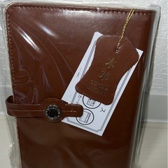 本革システム手帳 　財布　 ブラウン 新品未使用
の画像