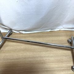 【B327】キャスター付き/ハンガーラック/パイプハンガー/衣類ラック/店頭什器/アパレル/中古の画像