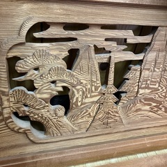 欄間２枚☆中古品☆古建具☆和室欄間☆古民家再生☆DIY☆木製の画像