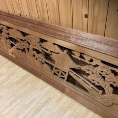 欄間２枚☆中古品☆古建具☆和室欄間☆古民家再生☆DIY☆木製の画像