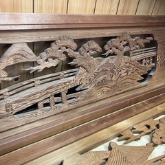 欄間２枚☆中古品☆古建具☆和室欄間☆古民家再生☆DIY☆木製の画像
