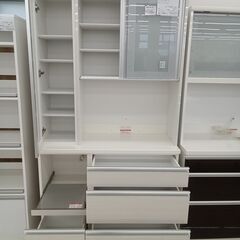 ★リユースのサカイ日立店★HJ7990 高橋木工所 レンジボード ホワイト H218×D45×W111 クリーニング済み の画像