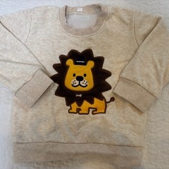 【２着セット】長袖トップス（消防車＆ライオン）の画像