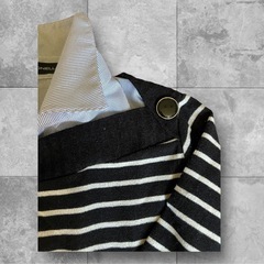 【新品】襟付きデザインニットセーター(薄手)の画像