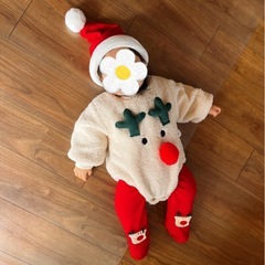 【決まりました】サンタトナカイ着ぐるみ　ベビー　クリスマスの画像