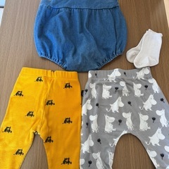 デニムロンパース、その他まとめ売り70cmの画像