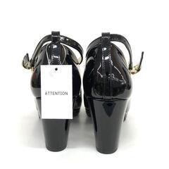 【保管品】‪︎❤︎‪︎ flicka/フリッカ足首ベルト エナメル パンプスLLの画像